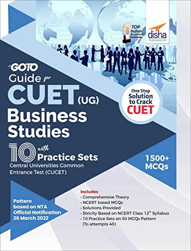 Stock image for Go To Guide for CUET (UG) Business Studies with 10 Practice Sets; CUCET - Central Universities Common Entrance Test for sale by Books Puddle