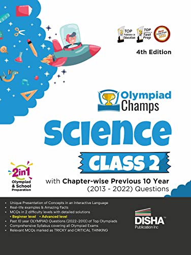 Beispielbild fr Olympiad Champs Science Class 2 with Chapter-wise Previous 10 Year (2013 - 2022) Questions 4th Edition Complete Prep Guide with Theory, PYQs, Past & Practice Exercise zum Verkauf von Ria Christie Collections