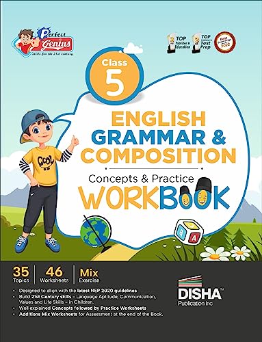 9789355644633: Perfect Genius Class 5 English Grammar & Composition Concepts & Practice Workbook | Follows NEP 2020 Guidelines