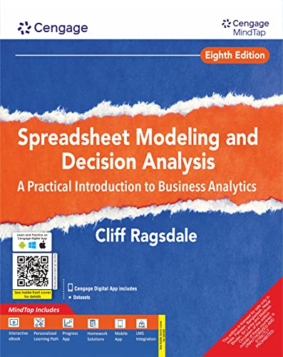 Imagen de archivo de Spreadsheet Modeling And Decision Analysis: A Practical Introduction To Business Analytics With Mindtap, 8E a la venta por Books in my Basket