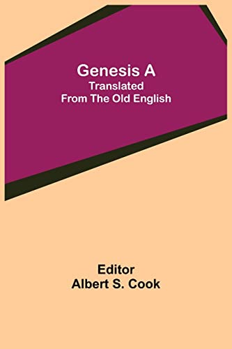 Imagen de archivo de Genesis A; Translated from the Old English a la venta por Lucky's Textbooks