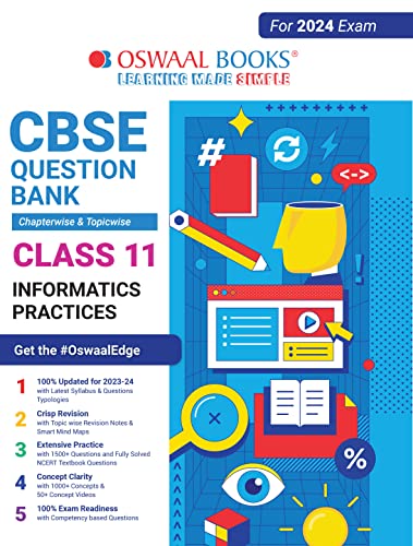 Immagine dell'editore per Oswaal CBSE Chapterwise and Topicwise Question Bank Class 11 Informatics Practices Book (For 2023-24 Exam) venduto da PBShop.store US