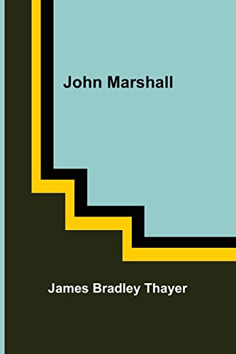 Beispielbild fr John Marshall zum Verkauf von Books Unplugged