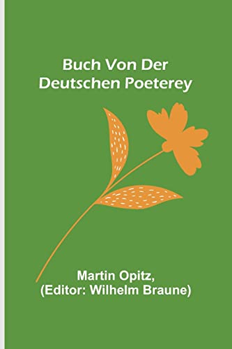 9789356573932: Buch von der Deutschen Poeterey