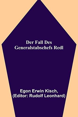 9789356707917: Der Fall des Generalstabschefs Redl (German Edition)