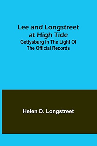 Imagen de archivo de Lee and Longstreet at High Tide a la venta por PBShop.store US