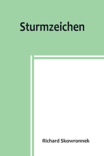 Beispielbild fr Sturmzeichen zum Verkauf von Buchpark