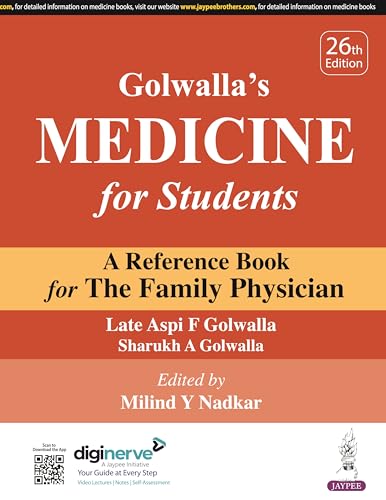 Stock image for GOLWALLA'S MEDICINE FOR STUDENTS A REFERENCE BOOK FOR THE FAMILY PHYSICIAN for sale by Basi6 International