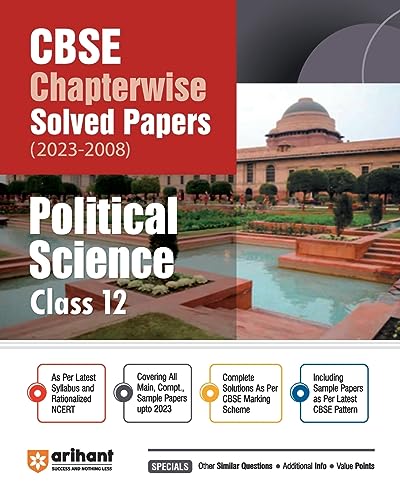 Beispielbild fr Arihant Arihant CBSE Chapterwise Solved Papers 2023-2008 Political Science Class 12th zum Verkauf von Books Puddle