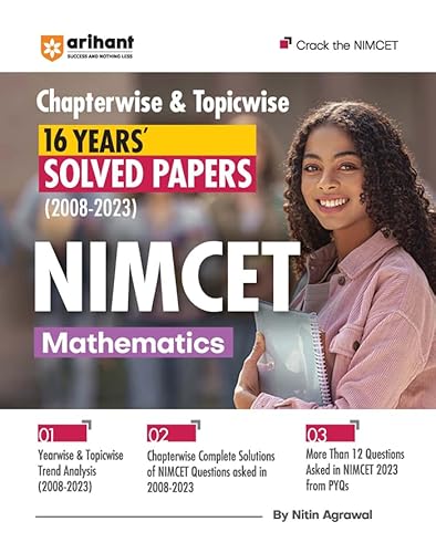9789358892925: Arihant NIMCET 16 Years Chapterwise & Topicwise Solved Papers Mathematics For 2024 Exams