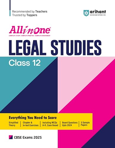 Stock image for Arihant All In One Class 12th Legal Studies for CBSE Exam?2024 for sale by Books Puddle