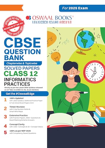 9789359582504: Oswaal CBSE Question Bank Class 12 Information Practices, Chapterwise and Topicwise Solved Papers For Board Exams 2025
