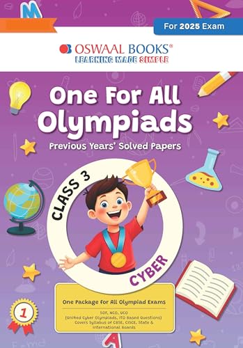 Beispielbild fr Oswaal One for All Olympiads Previous Year Solved Papers Class 3 Cyber For 2025 Exam zum Verkauf von Books Puddle