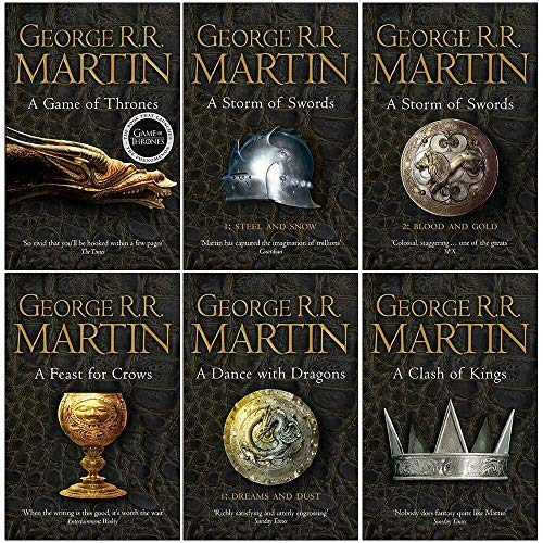 Stock image for Game of Thrones Collection George R.R. Martin 6 Books Set (A Dance With Dragons, A Feast for Crows, A Storm of Swords: Blood and Gold: Part 2,A Game of Thrones. for sale by Books Unplugged