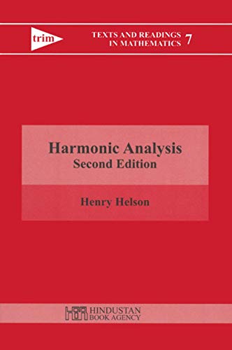 Stock image for Harmonic Analysis (Texts And Readings In Mathematics) for sale by Books in my Basket