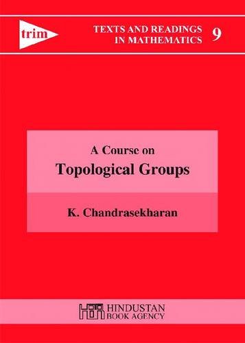 Imagen de archivo de A Course on Topological Groups a la venta por Books Puddle