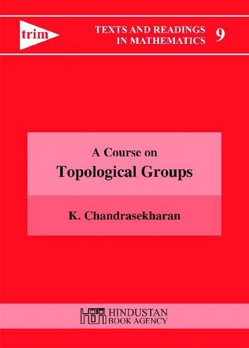 Stock image for A Course on Topological Groups for sale by Books Puddle