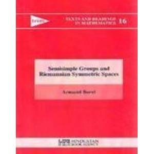 Imagen de archivo de Semisimple Groups and Riemannian Symmetric Spaces a la venta por Books Puddle