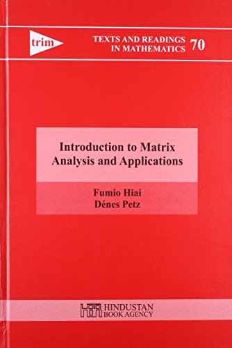 Imagen de archivo de Introduction to Matrix Analysis and Applications a la venta por Books Puddle