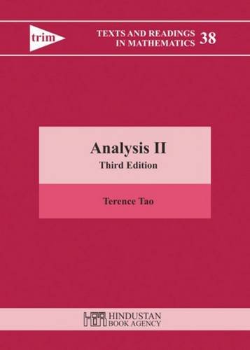 Imagen de archivo de Analysis II (Texts and Readings in Mathematics) a la venta por WorldofBooks