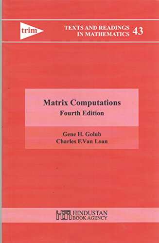 Stock image for Matrix Computations, 4th Edn for sale by Books in my Basket