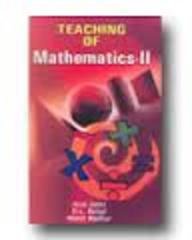 Stock image for Teaching of Mathematics Ii for sale by Books in my Basket