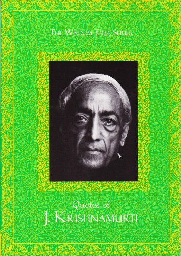 9789380480794: Wisdom Tree Series: Quotes Of J Krishnamurthy