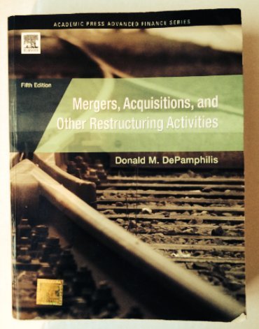 Stock image for Mergers, Acquisitions, and Other Restructuring Activities, DePamphilis for sale by Books Puddle