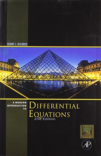 9789380501765: A Modern Introduction to Differential Equations