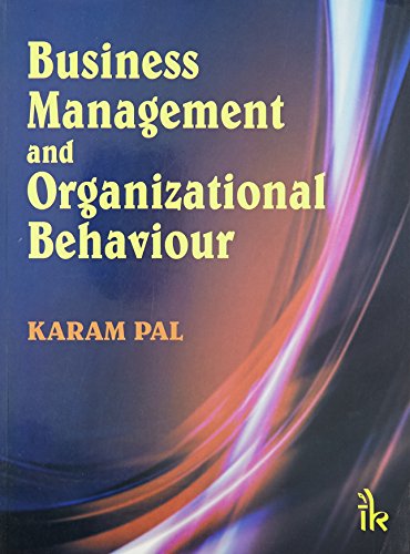 Stock image for BUSINESS MANAGEMENT & ORGANIZATIONAL BEHAVIOUR for sale by Revaluation Books