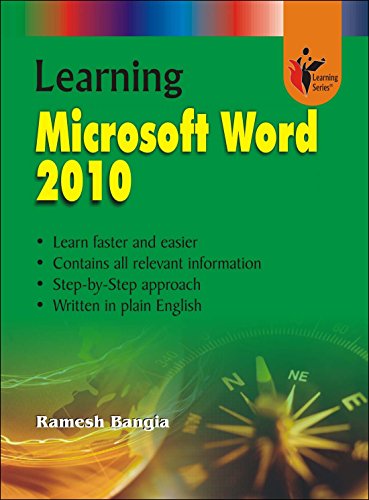 9789381068038: Learning Microsoft Word 2010
