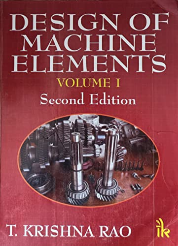 Stock image for DESIGN OF MACHINE ELEMENTS VOLUME 1 for sale by Revaluation Books