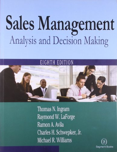 Beispielbild fr Sales Management: Analysis & Decision Making zum Verkauf von Books in my Basket