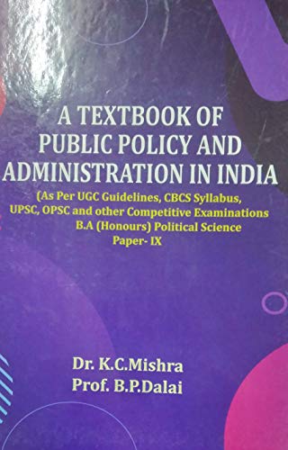 Imagen de archivo de Textbook of Public Policy and Administration in India a la venta por Books Puddle