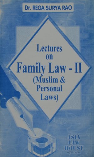 Stock image for Lectures on Family Law-II for sale by dsmbooks