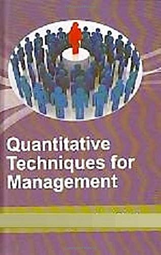 Stock image for Quantitative Techniques For Management for sale by Books in my Basket