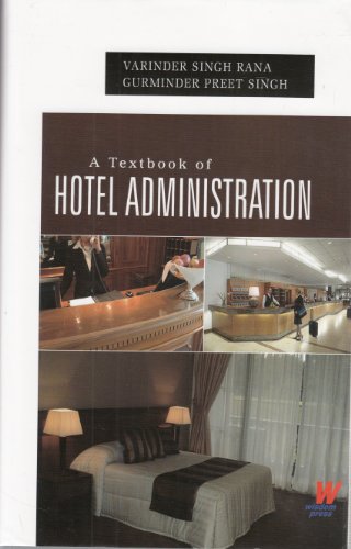 Beispielbild fr A Textbook of Hotel Administration zum Verkauf von Books Puddle