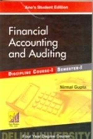 Imagen de archivo de DU Four Year Course SEM-1: Financial Accounting and Auditing a la venta por dsmbooks