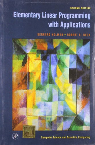 Imagen de archivo de Elementary Linear Programming with Applications a la venta por Books Puddle