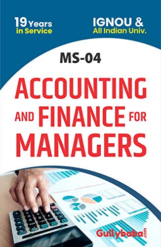 Imagen de archivo de MS04 Accounting And Finance For Managers a la venta por Books Puddle