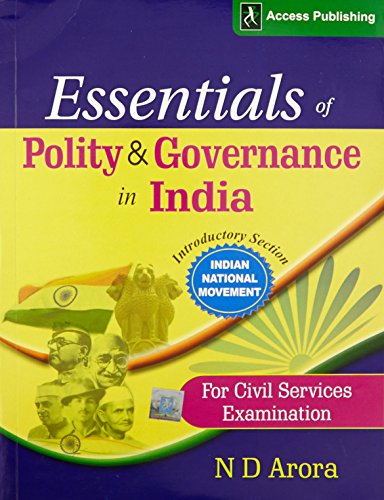 Imagen de archivo de Essentials of Polity and Governance in India for Civil Services Examination a la venta por dsmbooks