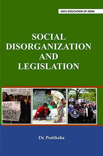 Stock image for SOCIAL DISORGANIZATION AND LEGISLATION for sale by Books Puddle