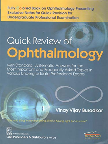 Stock image for QUICK REVIEW OF OPHTHALMOLOGY (PB 2018) for sale by Books Puddle