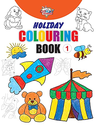 9789383990986: Holiday Colouring Book 1 for 3 to 7 Year Old Kids Crayon and Pencil Coloring for Nursery, Preschool and Primary Children