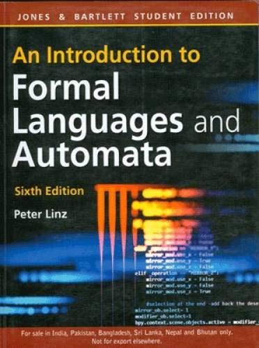 9789384323219: Introduction To Formal Languages And Automata, 6 Edition