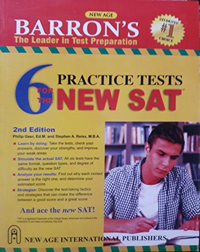 Beispielbild fr Barrons 6 Practice Tests for the New SAT, 2 Ed. zum Verkauf von Books in my Basket