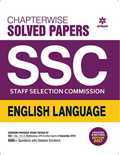 9789385929946: Chapterwise Solved Papers SSC Staff Selection Commission ENGLISH LANGUAGE [Paperback]