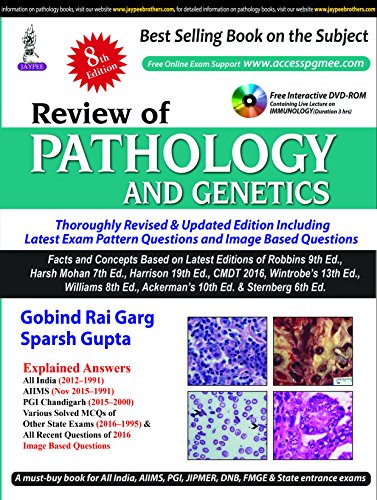9789385999482: Review Of Pathology And Genetics 8Ed With Dvd-Rom (Pb 2016)