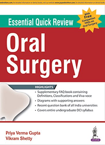 Stock image for ESSENTIAL QUICK REVIEW ORAL SURGERY WITH FREE COMPANION FAQS ON ORAL SURGERY for sale by Books Puddle