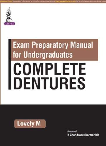 Stock image for Exam Preparatory Manual For Undergraduates Complete Dentures for sale by GF Books, Inc.